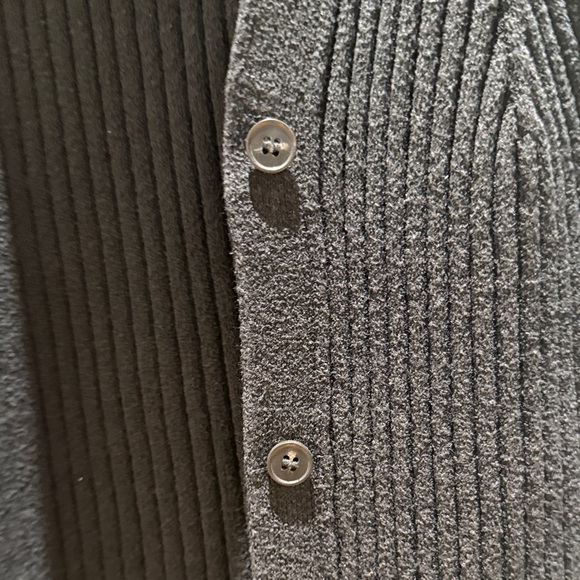 COS black Ribbed Button-Up Vest - XS - Picture 3 of 4